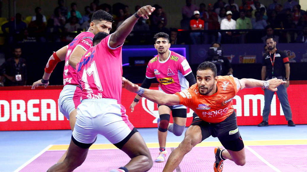 U Mumba , Jaipur Pink Panthers , PKL 7, Bengaluru, Abhishek Singh, Pro Kabaddi League