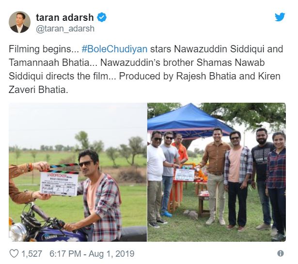 nawazuddin starrer bole chudiyan shooting has started