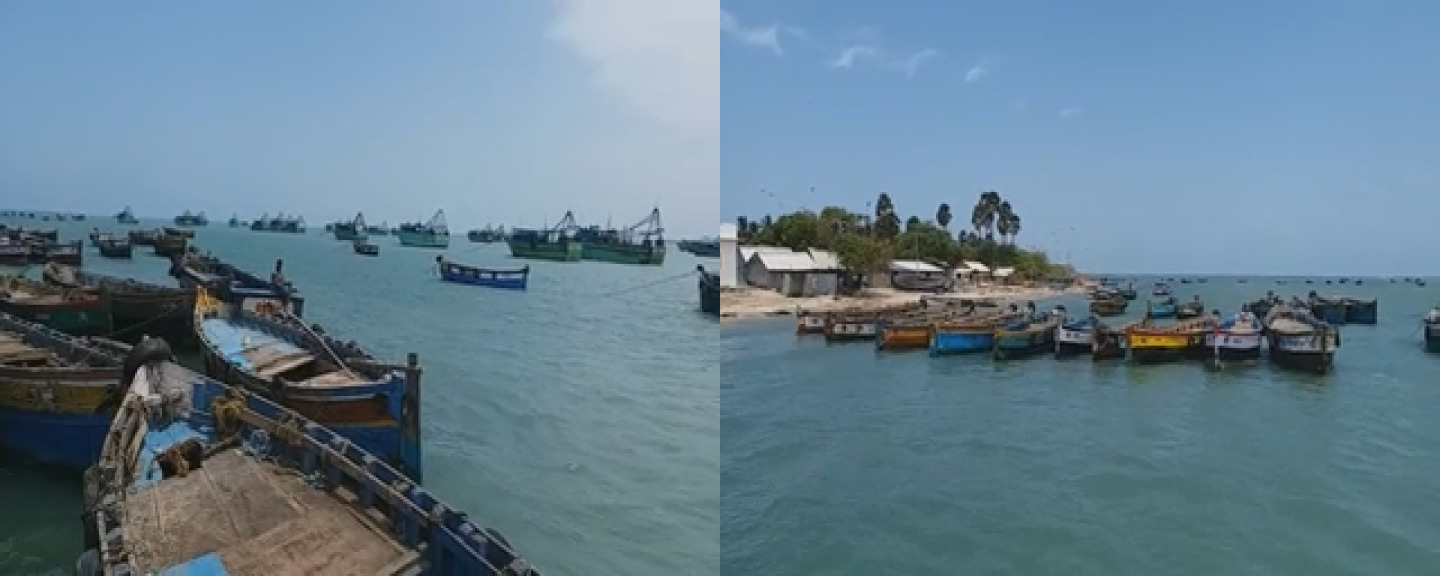 CYCLONE  RAMESHWARAM  FISHERY BANNED  FISHERIES DEPARTMENT ANNOUNCED