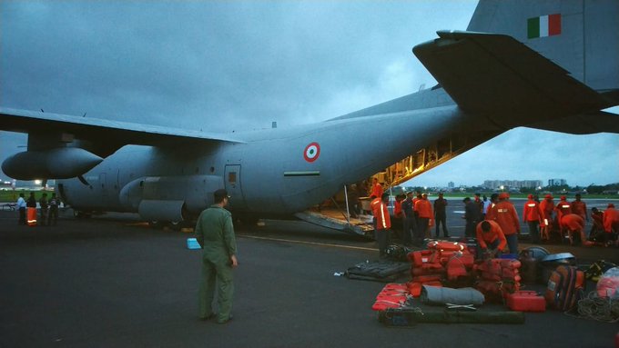 NDRF uses Air Force jets to rescue people