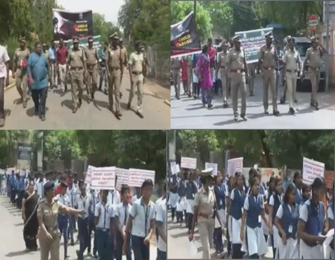 child harresment  awareness rally  madurai  police