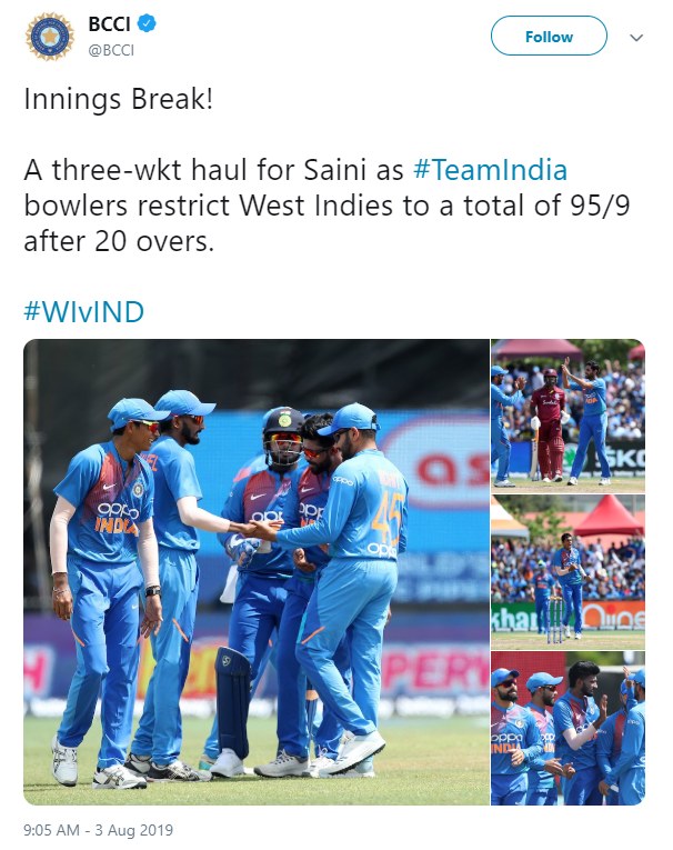 WI vs IND