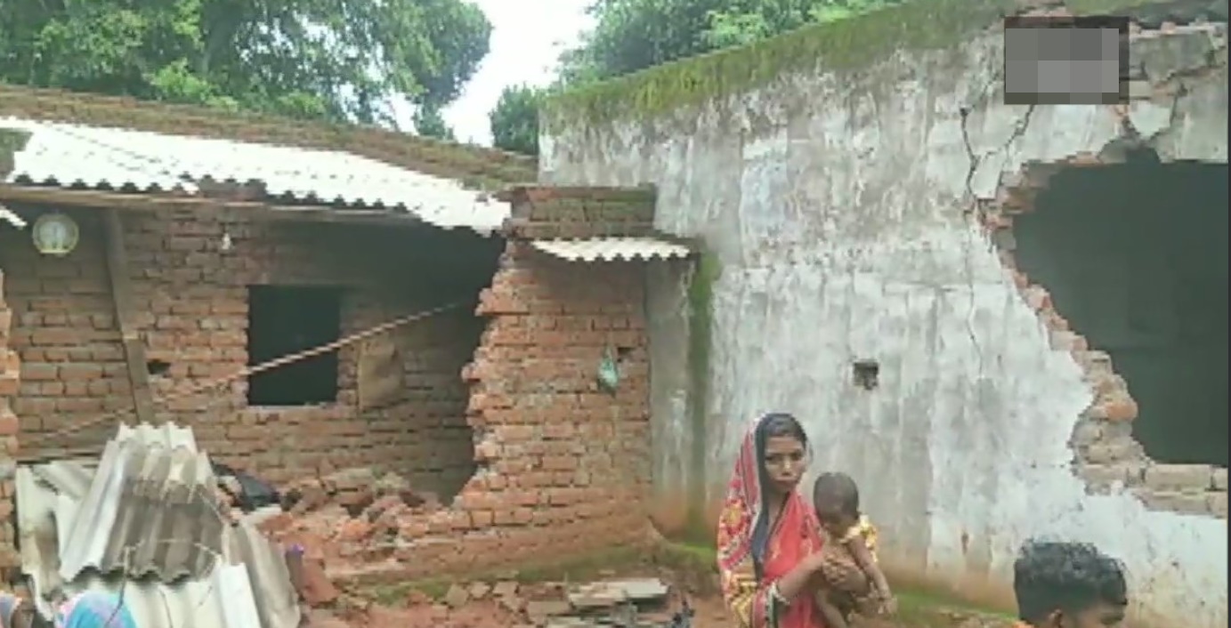 Wild elephants wreaked havoc in the area by destroying crops and even damaging houses.