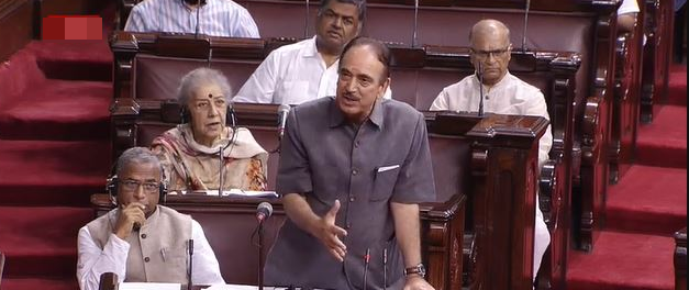 Ghulam Nabi Azad addresses Rajya Sabha