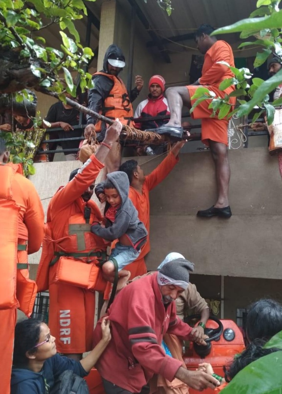 In Satara, the flood situation is grim in Mahabaleshwar, Wai and Karad and so far 6,000 people have been evacuated.