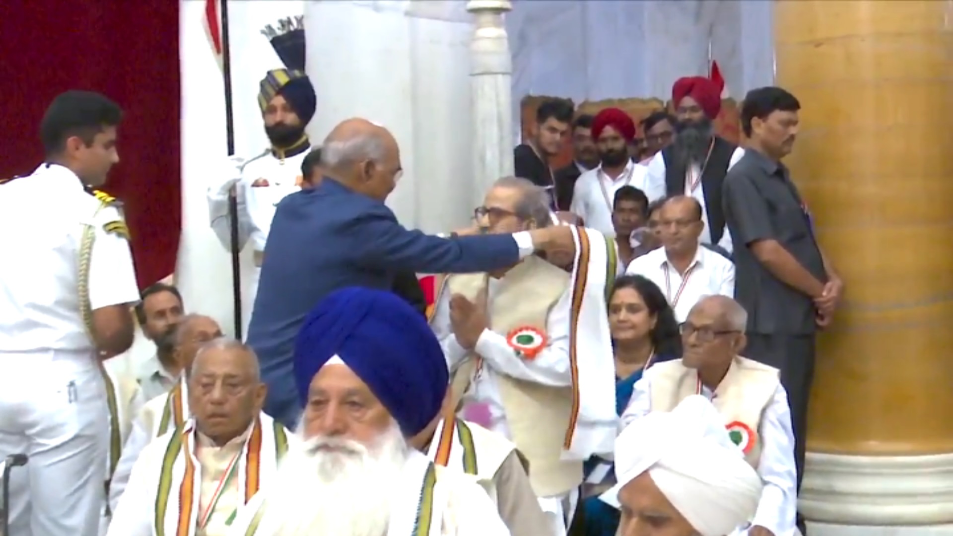 President Ram Nath Kovind honored freedom fighters