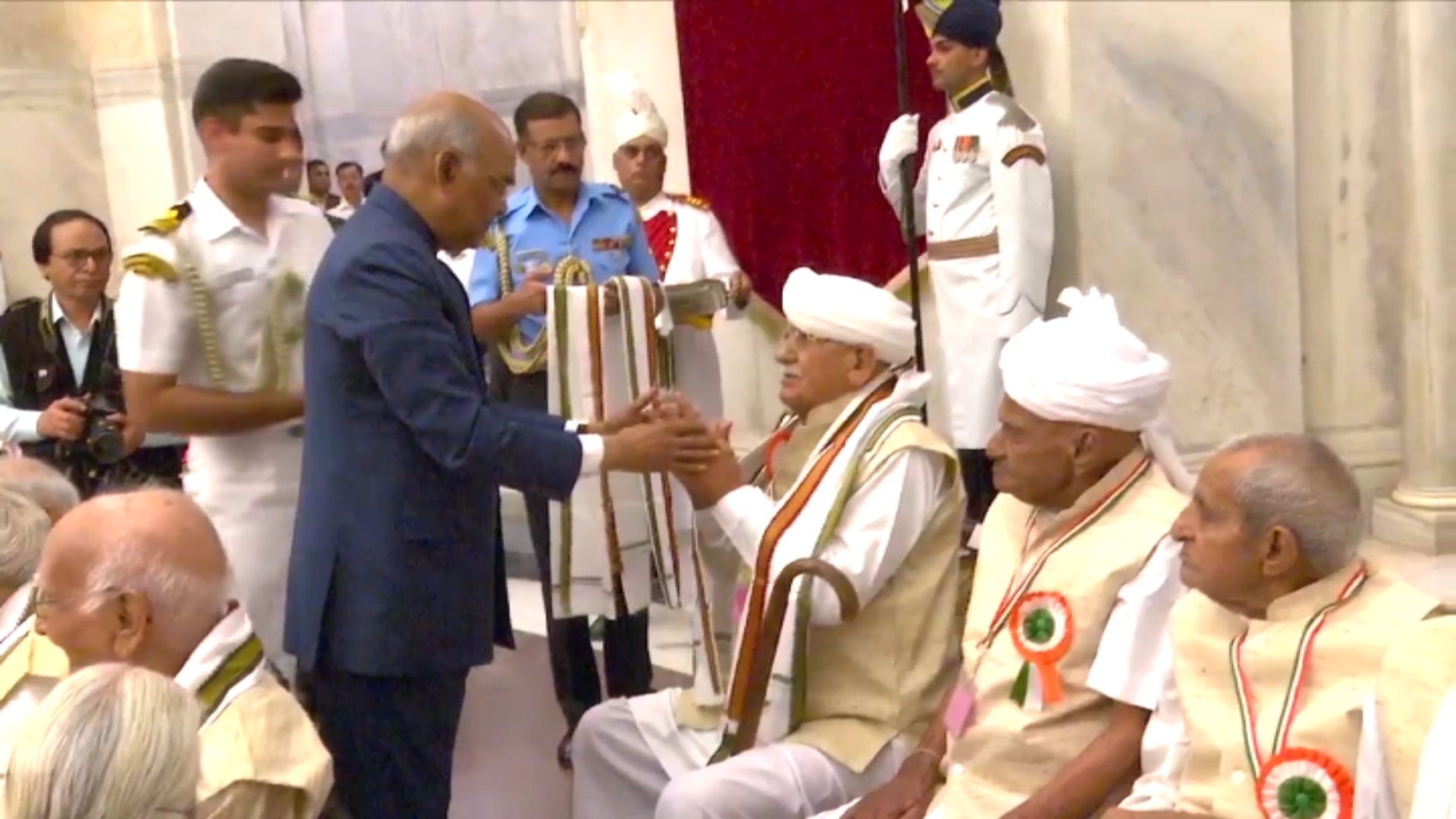 President Ram Nath Kovind honored freedom fighters