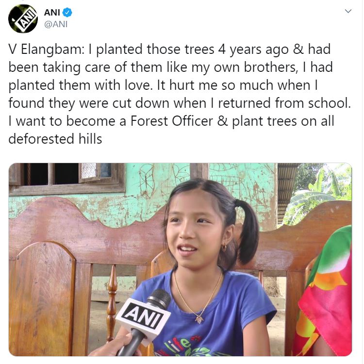 A nine-year-old with a green thumb is the Manipur government's new ambassador