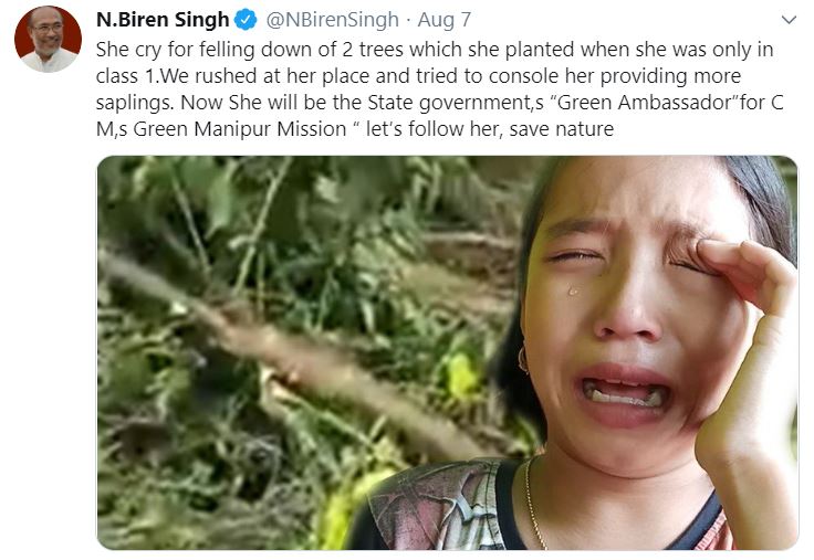 A nine-year-old with a green thumb is the Manipur government's new ambassador