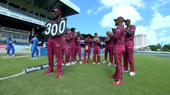 CHRIS GAYLE PLAYS 300 ONE DAY INTERNATIONALS WITH WEST INDIES