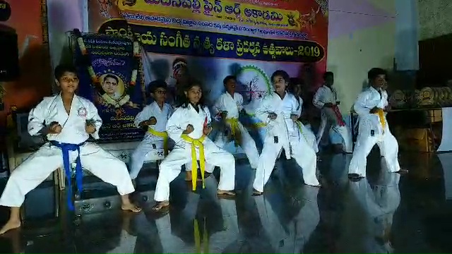 students performance at seva ratna awards function