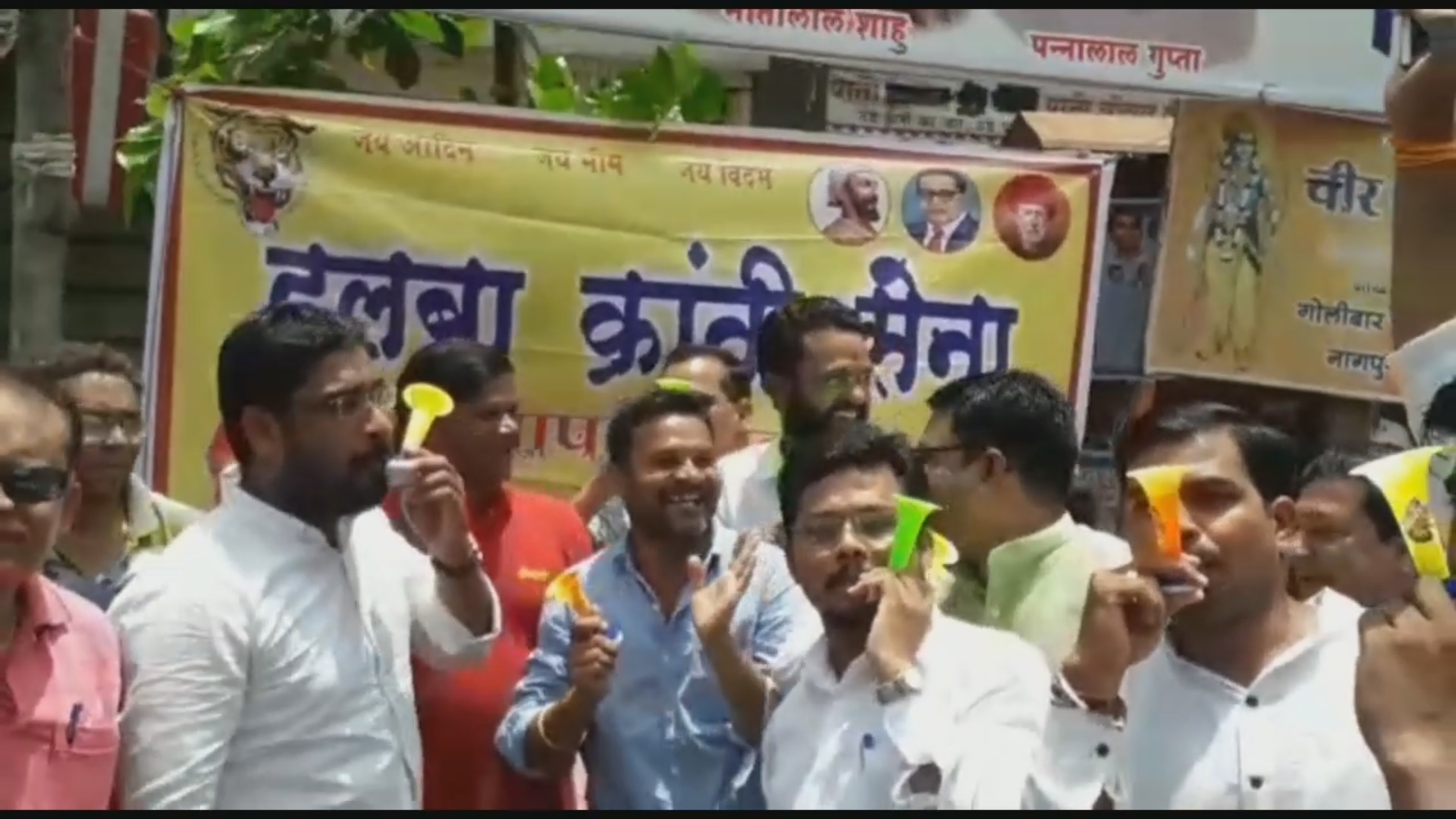 Halba community agitated against Chief Minister in Nagpur