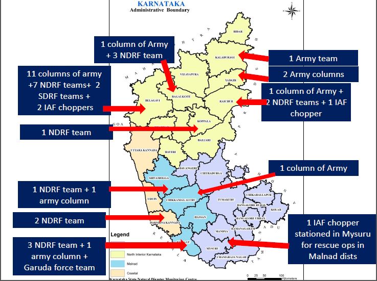 Karnataka Floods: NDRF, Army Force