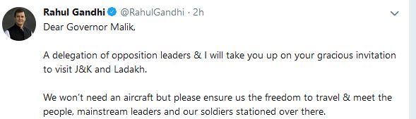 rahul gandhi tweet