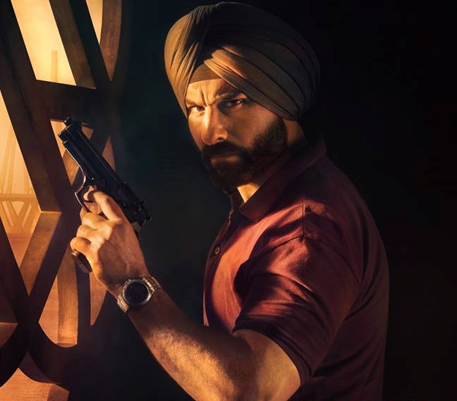 Saif as Sartaj Singh in Sacred Games