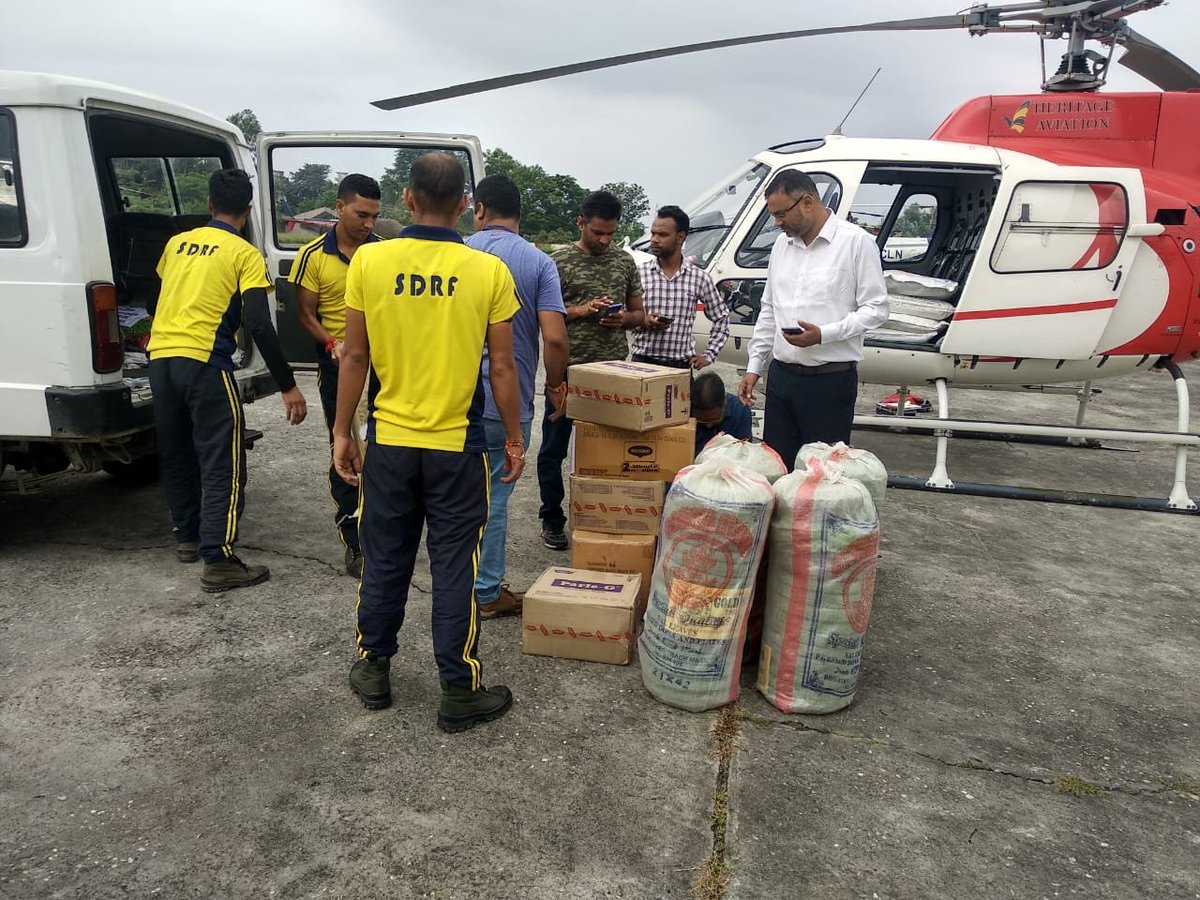 Food, watersent by Air Force helicopters to flood-hit Uttarakhand