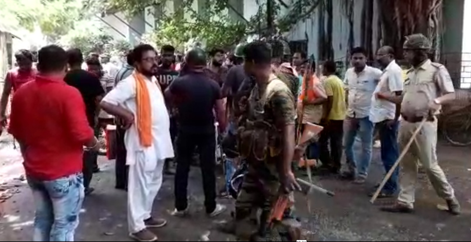 tmcp and abvp clash in west bengal etv bharat