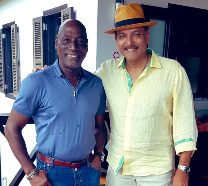 Twitter, Viv Richards, Ravi Shastri