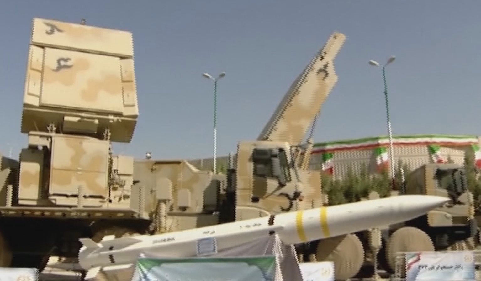 Long-range air-defense missile system 'Bavar-373' in Tehran on Thursday