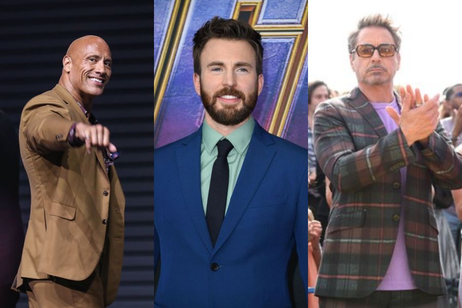 Dwayne Johnson-Chris Hemsworth-Robert Downey Jr.