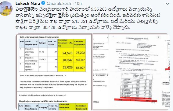 lokesh-tweet-about-jagan-govt