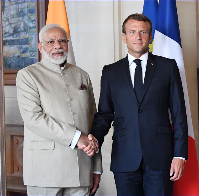 PM modi macron etv bharat