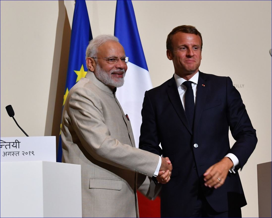 PM modi macron etv bharat