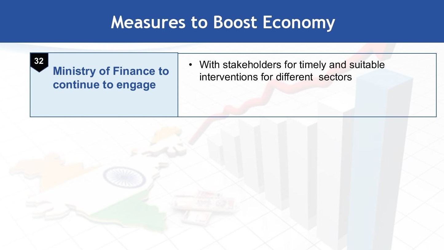 Measures to boost economy