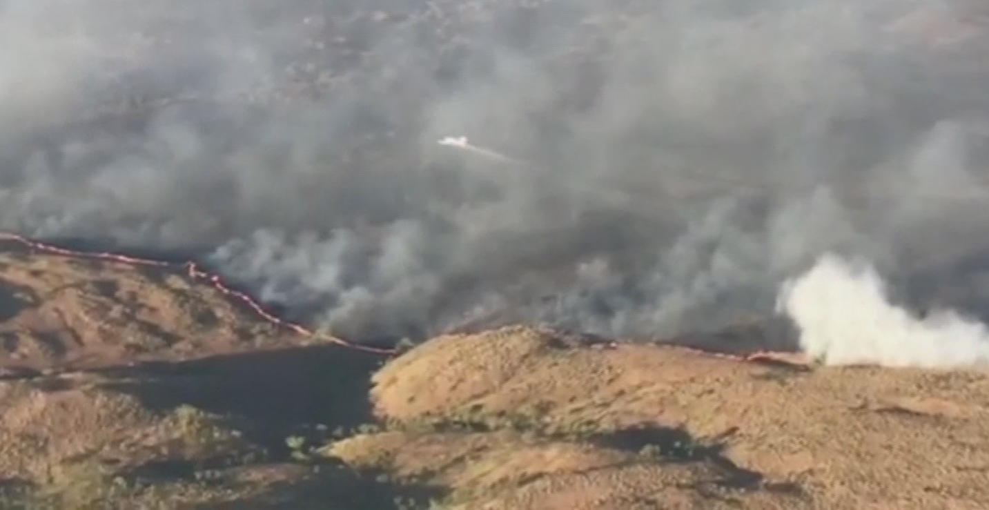 Amazon rainforest is burning  in South America