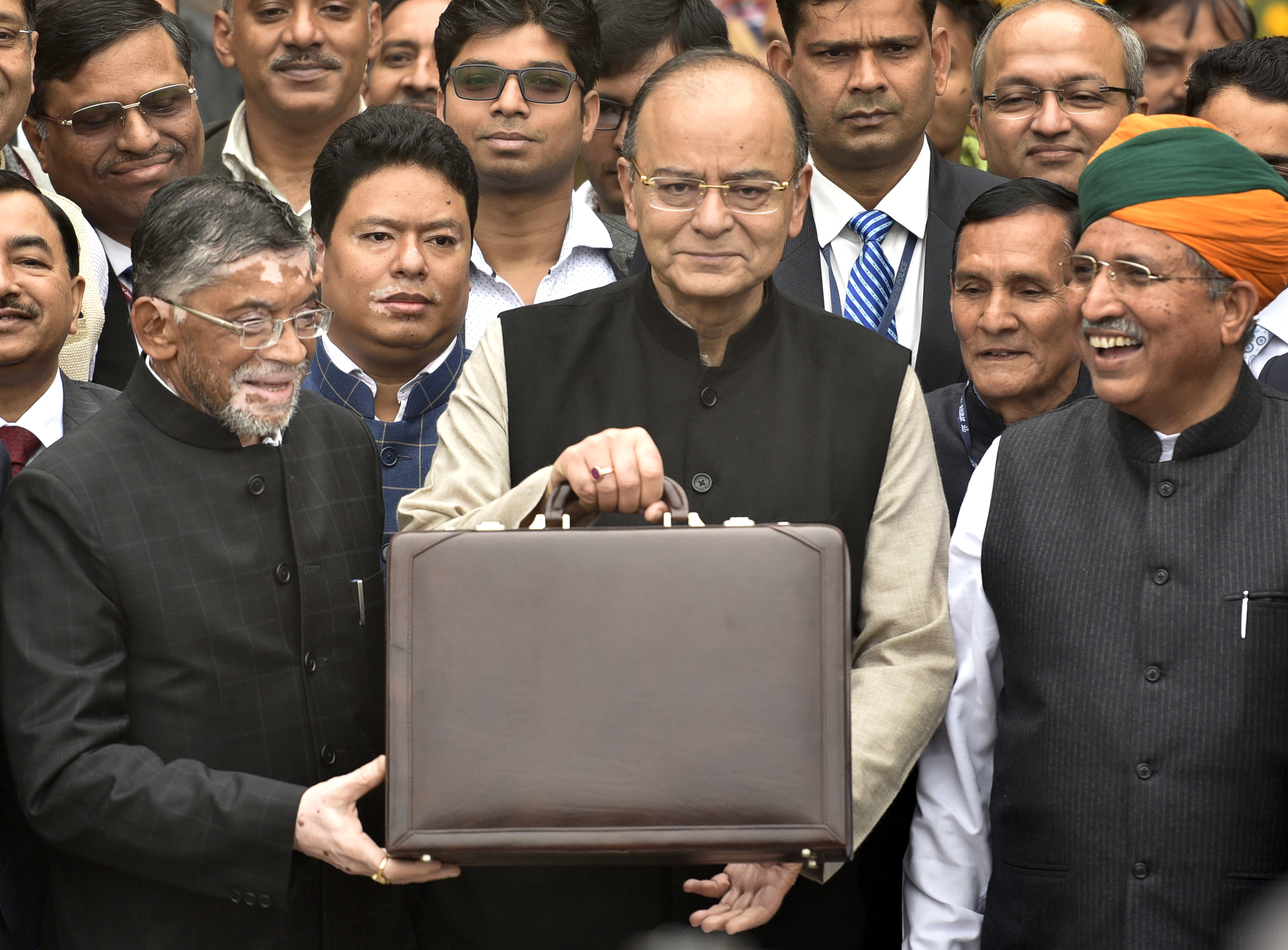 Arun Jaitley presenting Budget on 1 February 2017