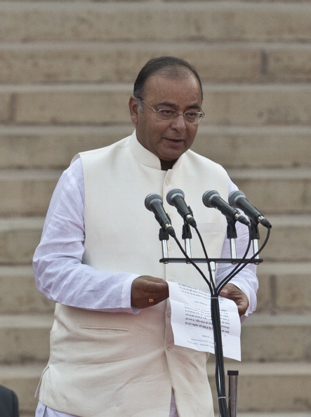 Arun Jaitley taking oath as Finance Minister on 26 May 2014