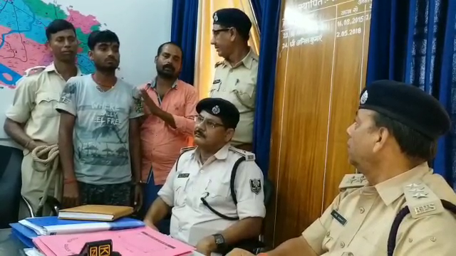 Villagers beat the accused, two arrested