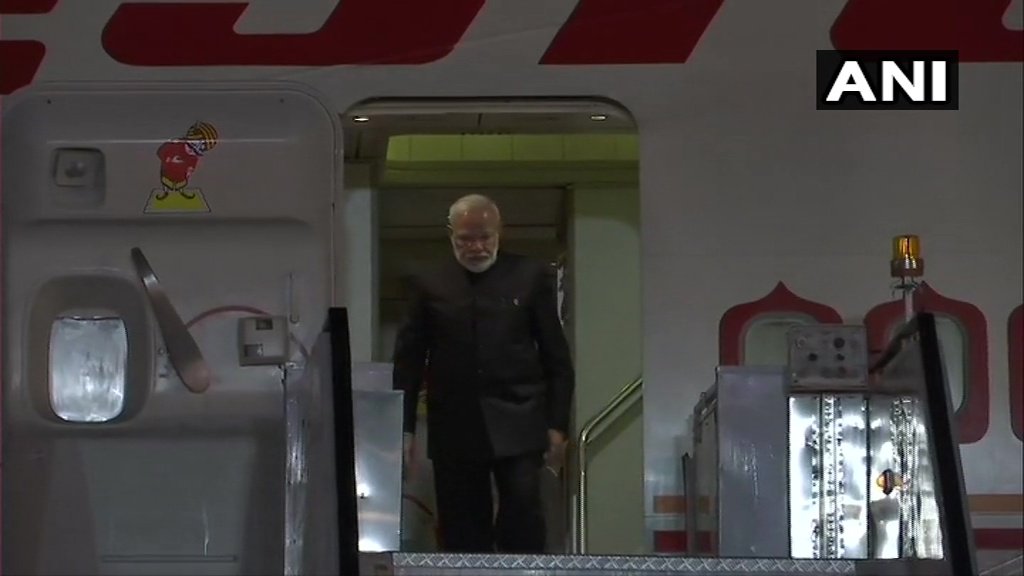 MODI RETURNS TO INDIA AFTER THREE-NATION VISIT,G7 ENGAGEMENTS