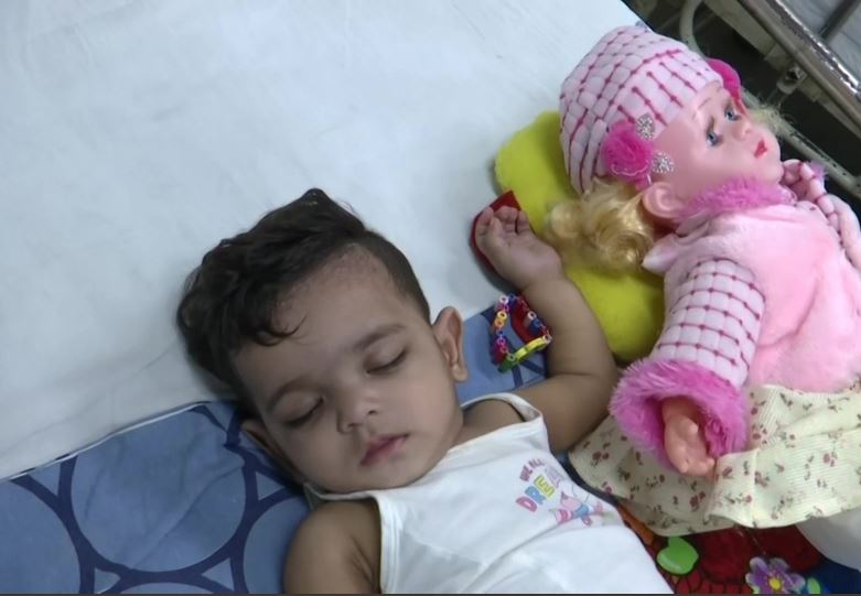 A doll helped to support for the treatment of 11-month-old girl