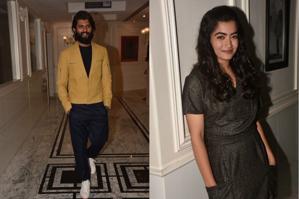 Mumbay news, Bollywood news, Vijay Deverakonda and Rashmika Mandanna in Mumbay, Dear Comrade news,