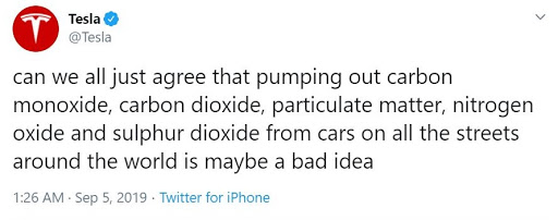 Tesla CEO Elon Musk's Tweet