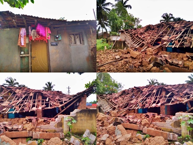 Home collapse lady dead