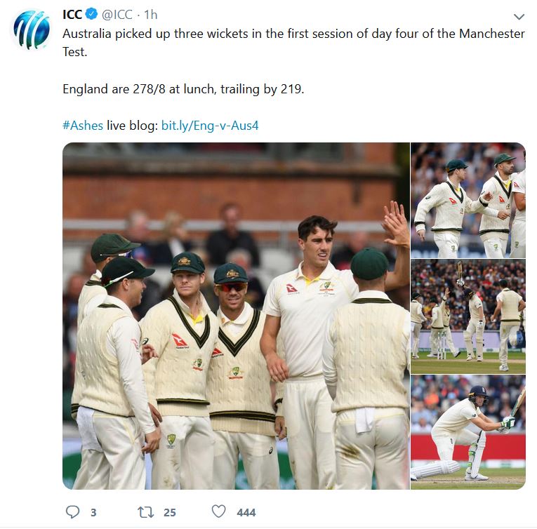 ICC, ICC tweets