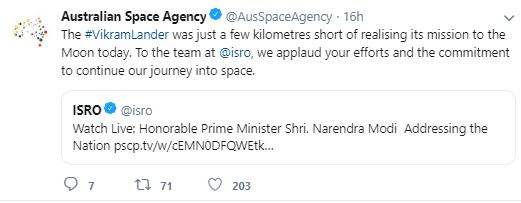 WORLD APPLAUDS ISRO SCIENTIST'S