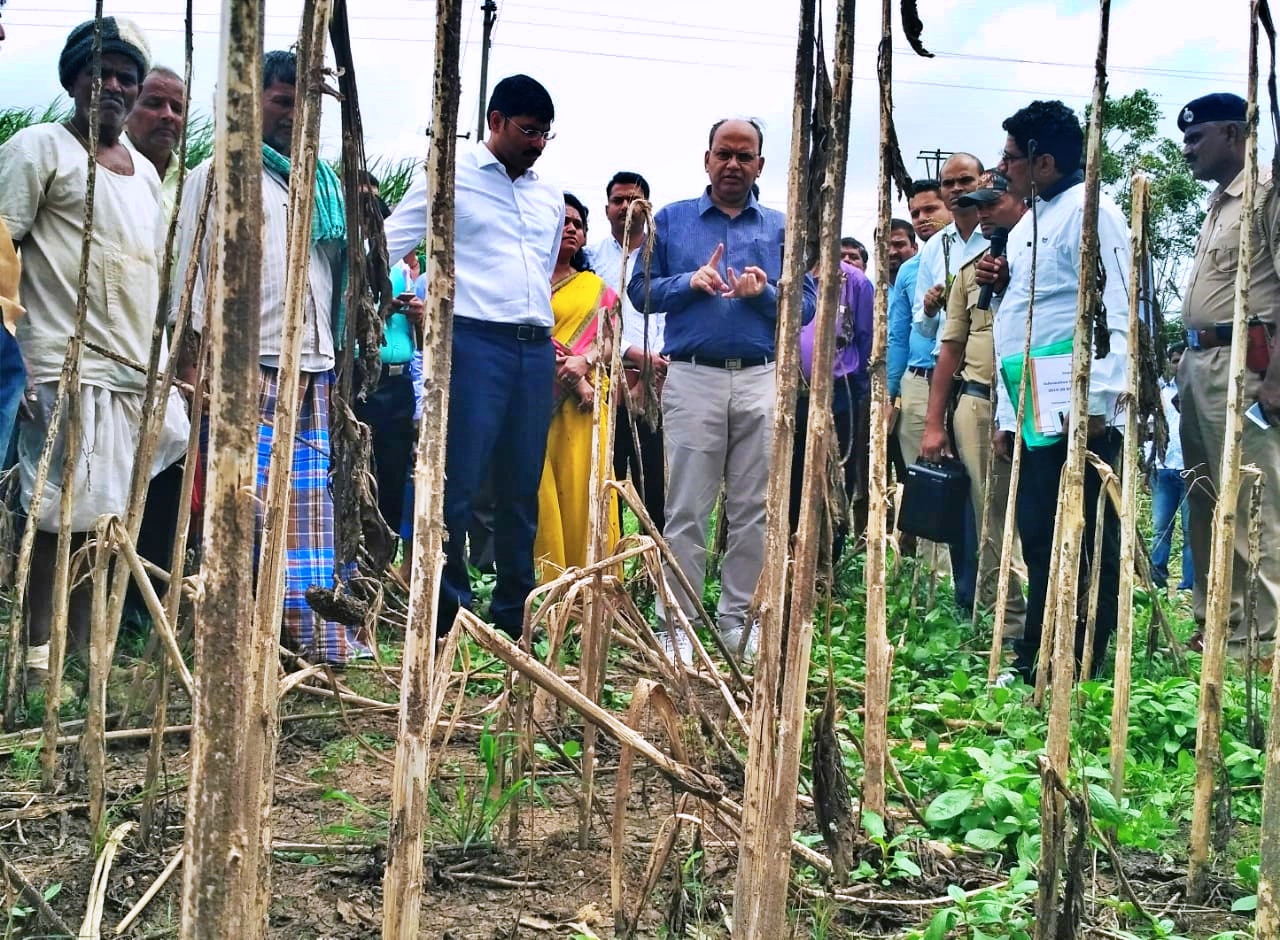 chief secretory visit the flood affected areas