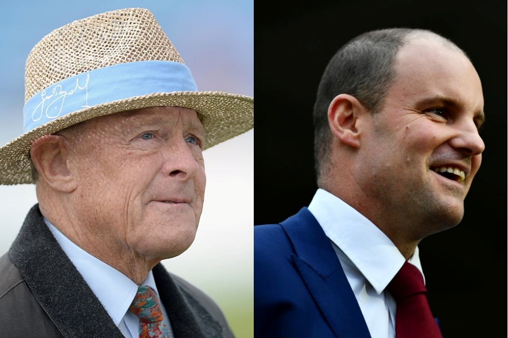 Geoffrey Boycott and Andrew Strauss knighthood award