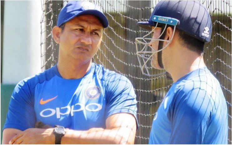 महेंद्र सिंह धोनी के साथ पूर्व बल्लेबाजी कोच संजय बांगड़, Sanjay Bangar