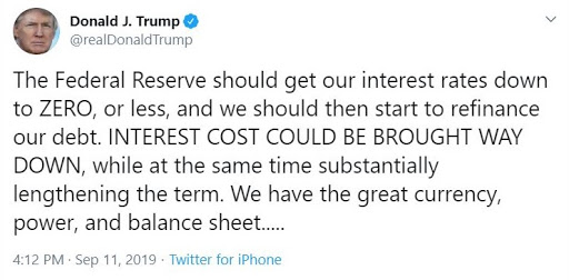 President Donald Trump Tweet