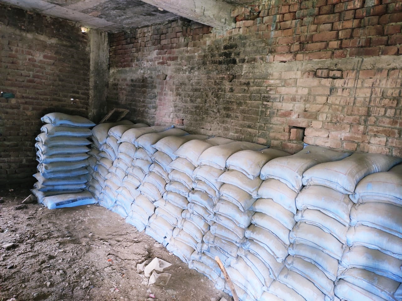 cement deteriorated in Haripur Panchayat