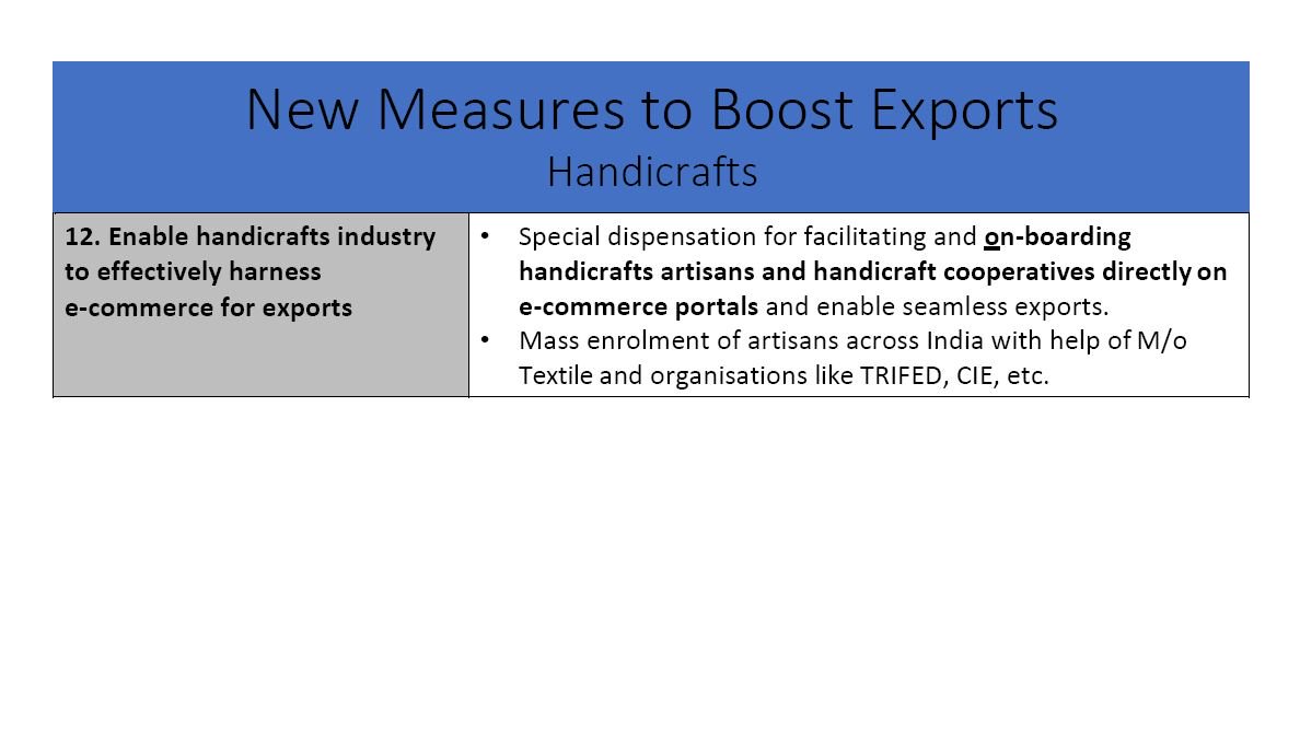 Government announces new measures to boost exports