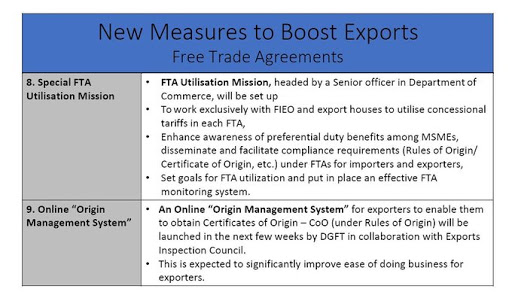 Free Trade Agreements