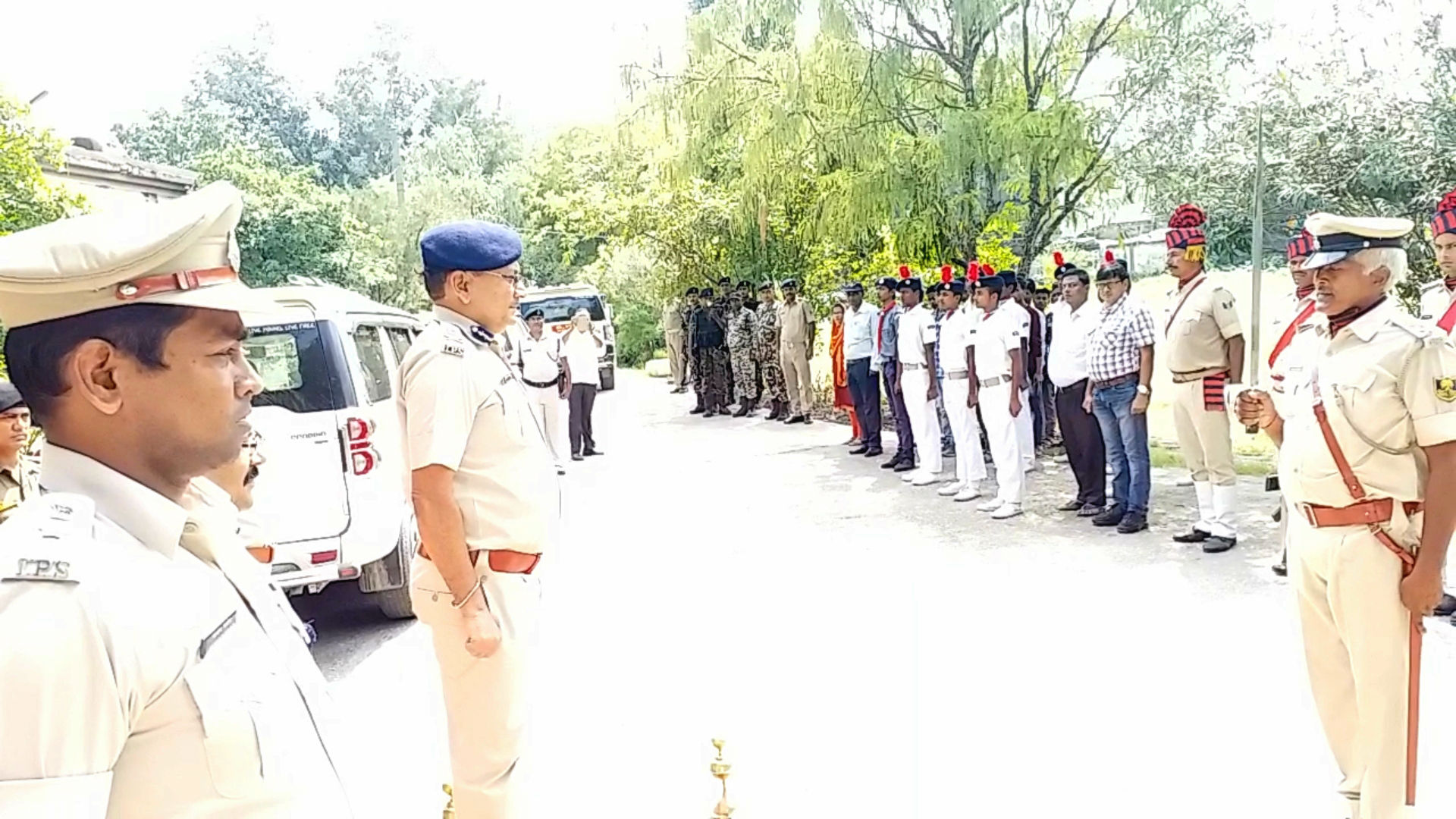 inspection by dgp gupteshwar pandey