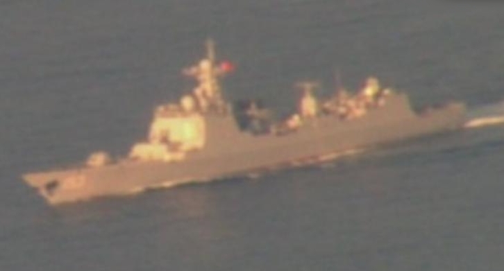 The P-8I tracked down another Chinese frigate