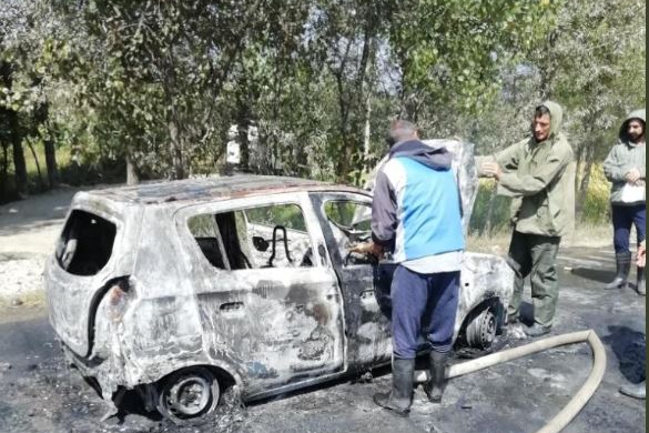 Militants set afire elderly J&K man's car for defying them