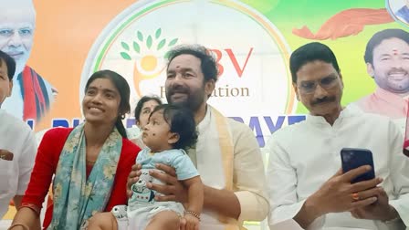 kishan reddy attends to healthy baby show in sanathnagar hyderabad